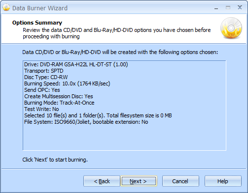 StarBurn CD, DVD & Blu-Ray Burning Software